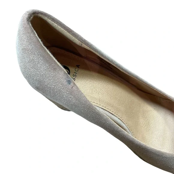 Jessica Shoes Snakeskin Wedges/Suede Tan Colour Size 8M NWT - Picture 9 of 11